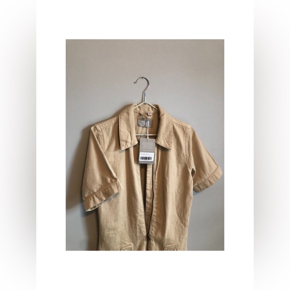 Everlane Denim Coverall Cargo Jumpsuit - Size 00 - Picture 4 of 6